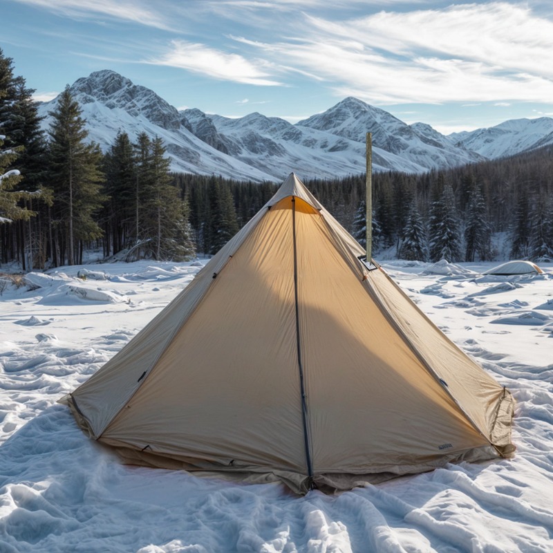 Outdoor Camping Solo - Tenda da Campeggio a Piramide Ultraleggera