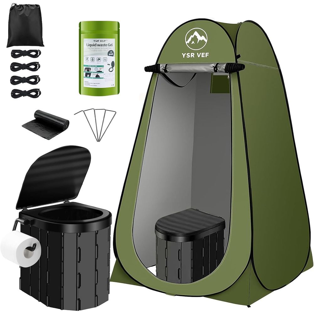 Camping Tent - Kit WC Portatile, Toilette da Campeggio