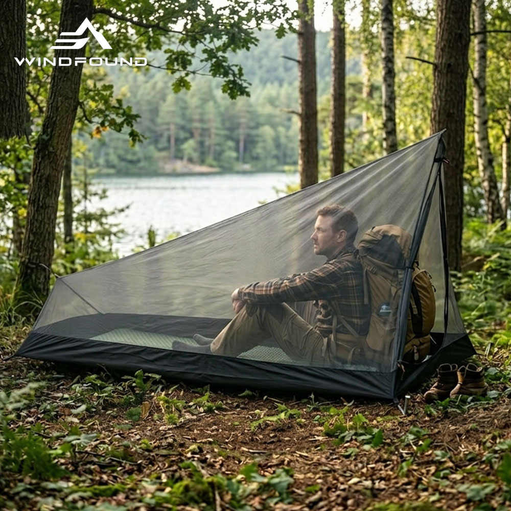 Outdoor Camping Solo - Tenda Interna Ultraleggera in Rete per