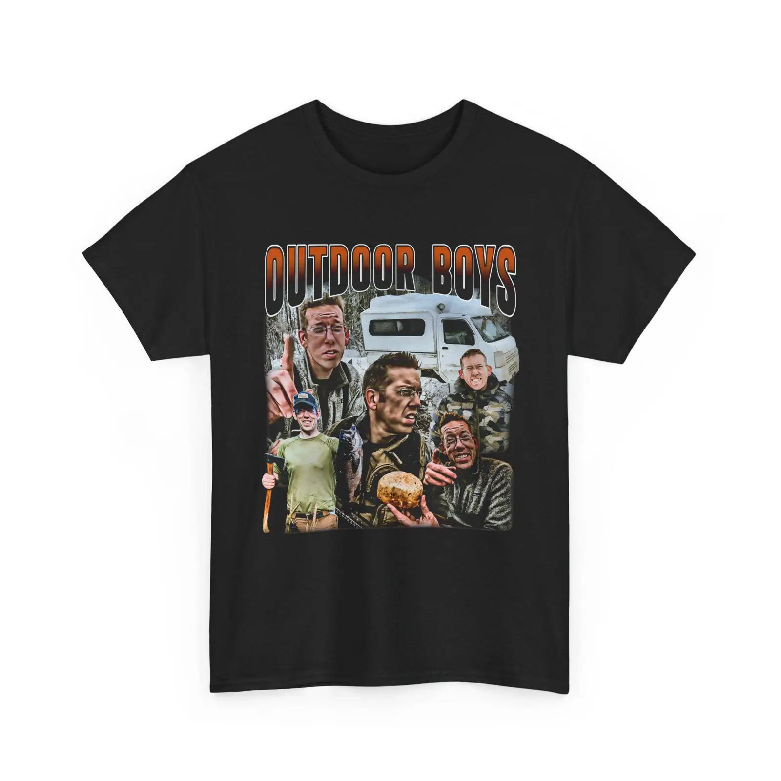 Outdoor Boys Camping Youtube - T-shirt vintage da ragazzo per attività