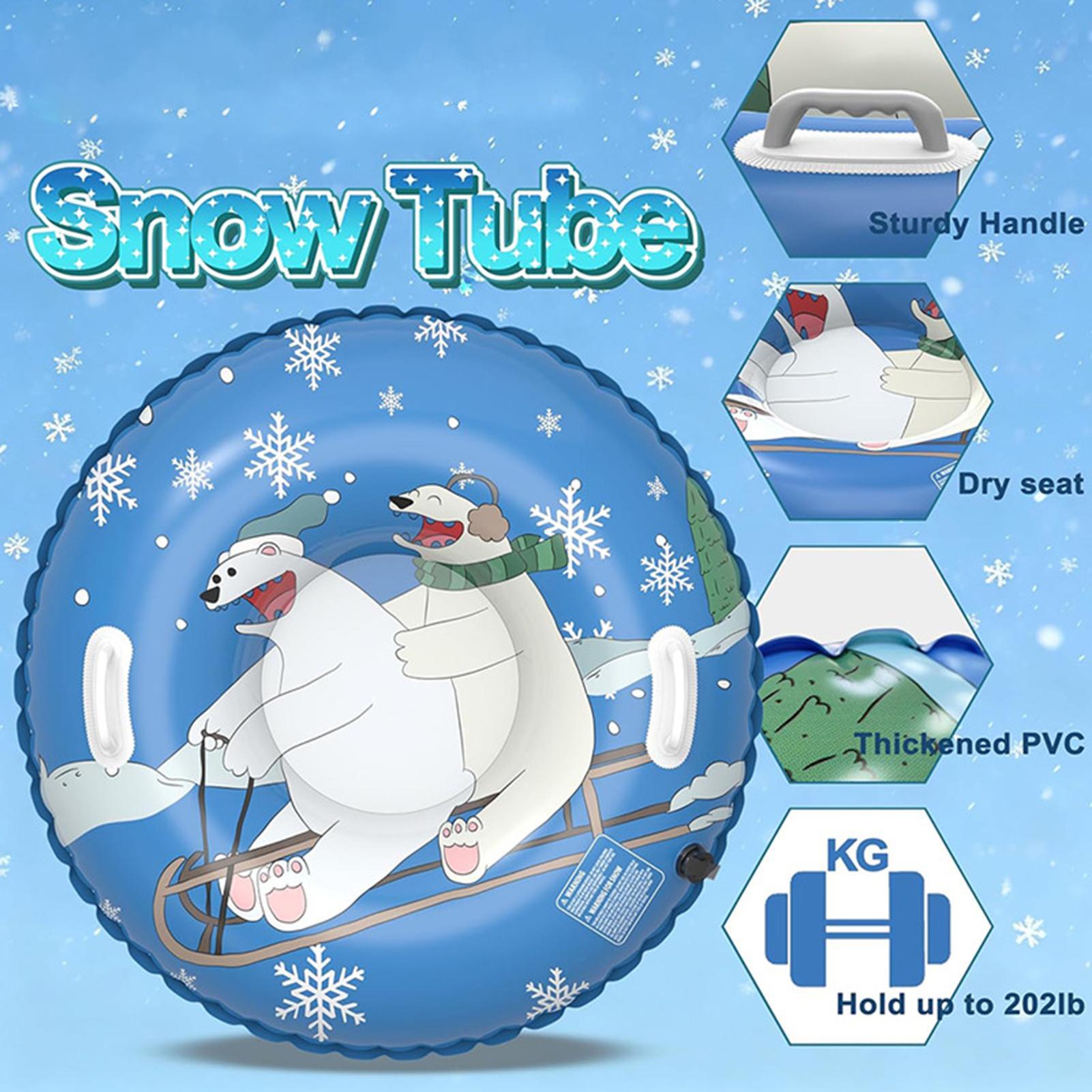 Outdoor Boys Camping Youtube - Slittino da Neve Resistente con Doppi