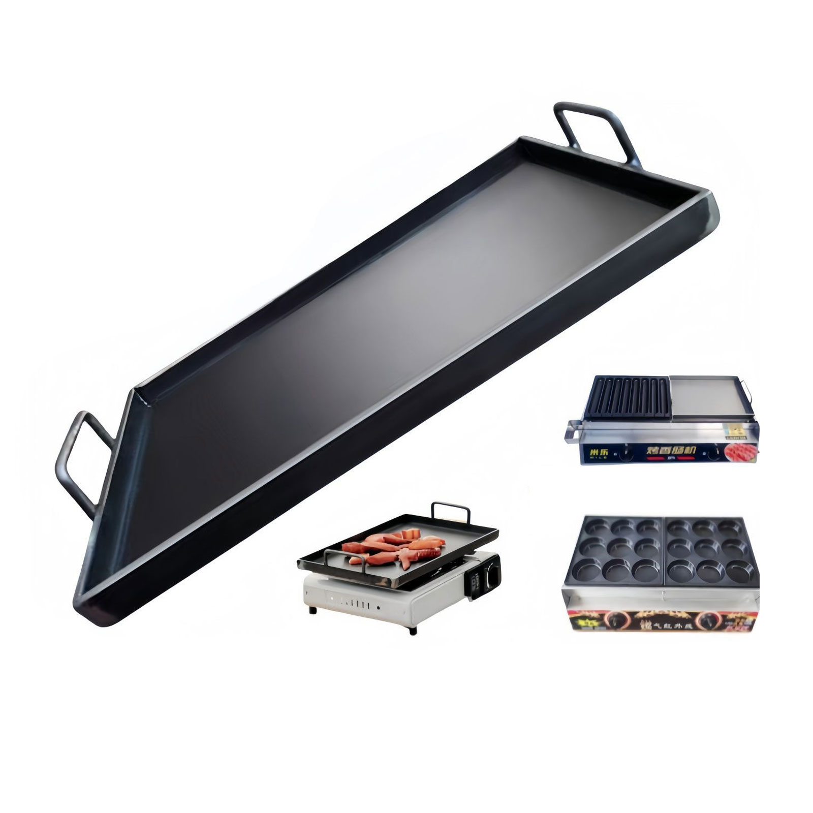 Outdoor Camping Griddle - Piastra Portatile da Campeggio Antiaderente in