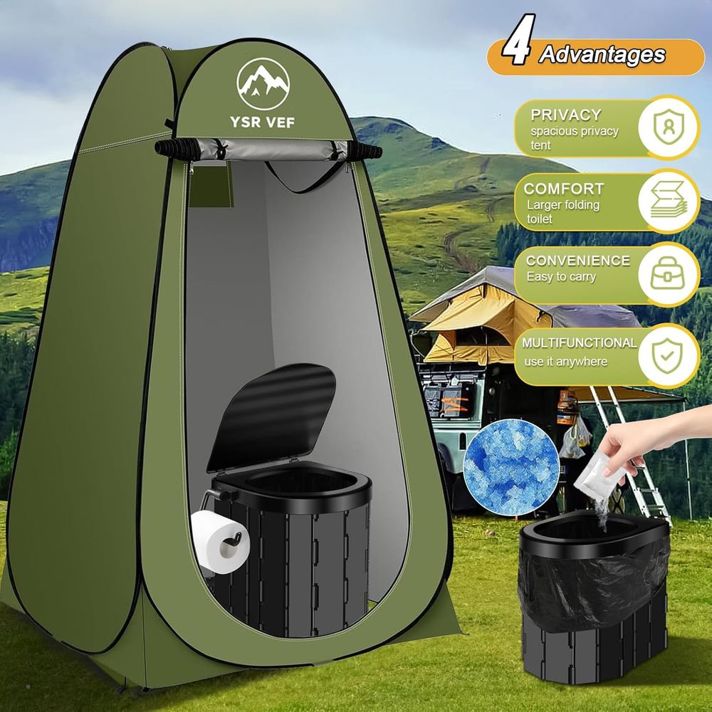 Kit WC Portatile, Toilette da  - Camping Tent recensione e prezzo