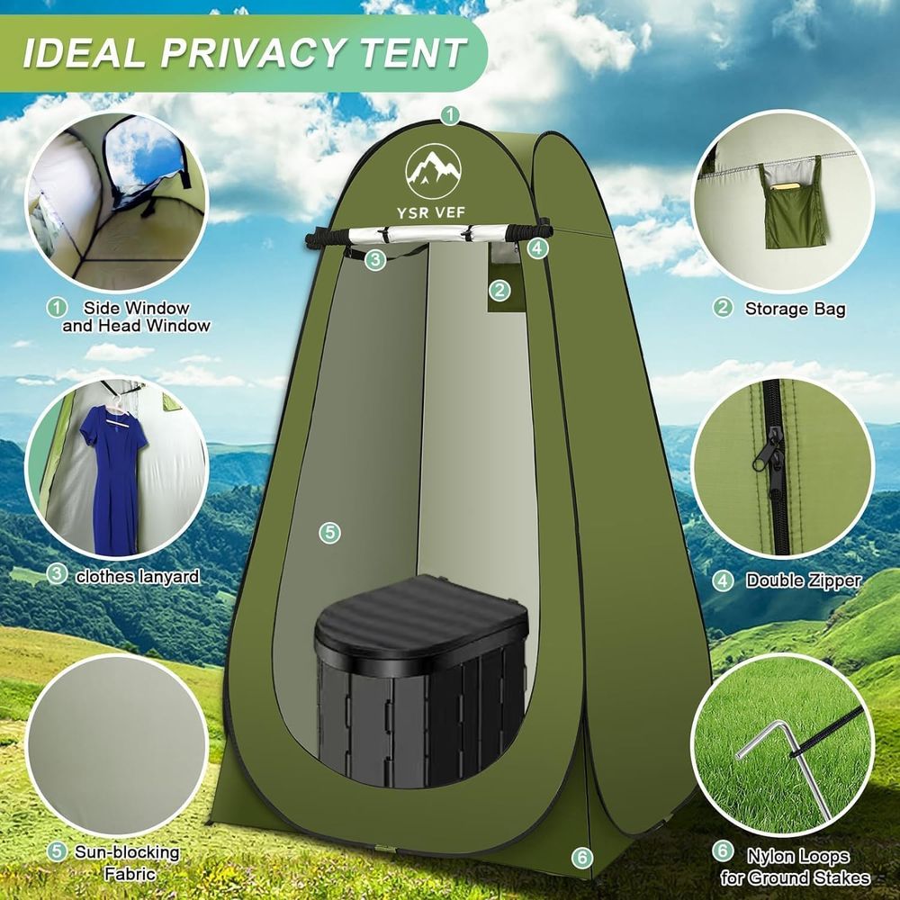 Kit WC Portatile, Toilette da  - Camping Tent recensione e prezzo