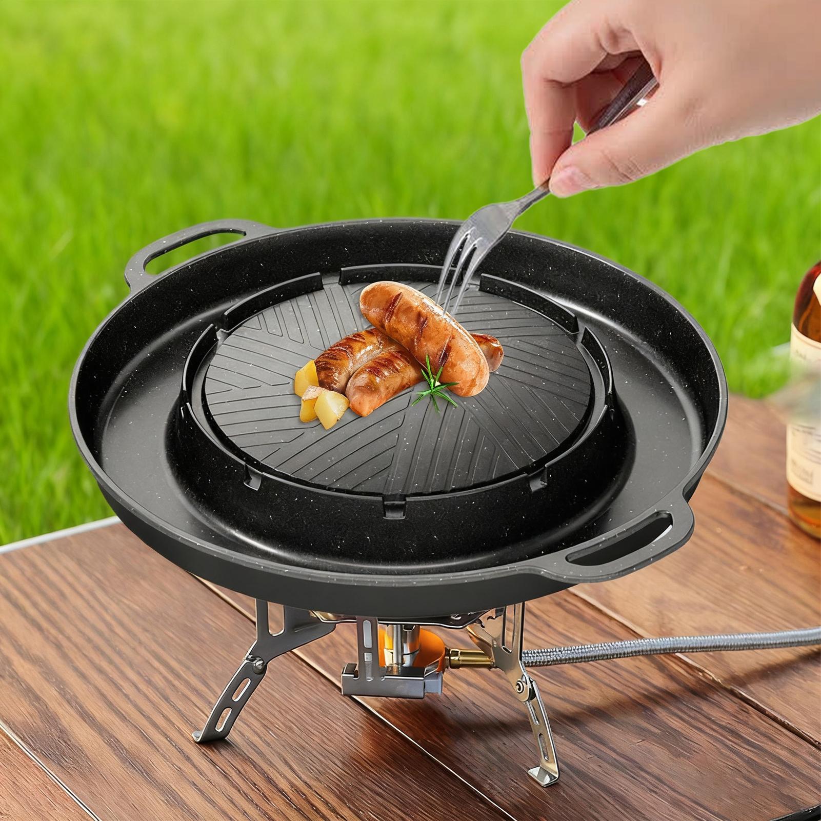 Griglia e padella calda 2 in 1 - Outdoor Camping Griddle recensione e prezzo