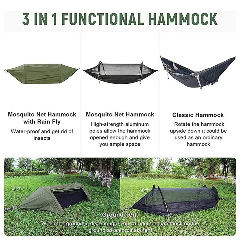 Amaca a tunnel 3-in-1 con zanz - Outdoor Camping Solo recensione e prezzo