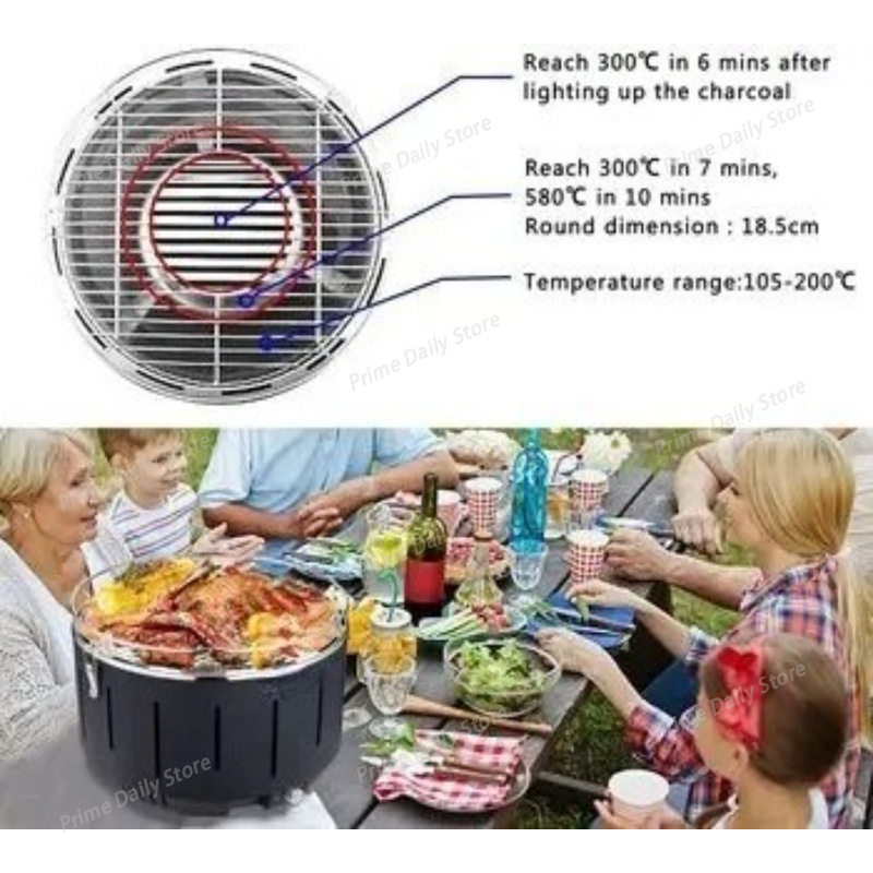 Griglia a Carbone Portatile pe - Outdoor Camping Griddle recensione e prezzo